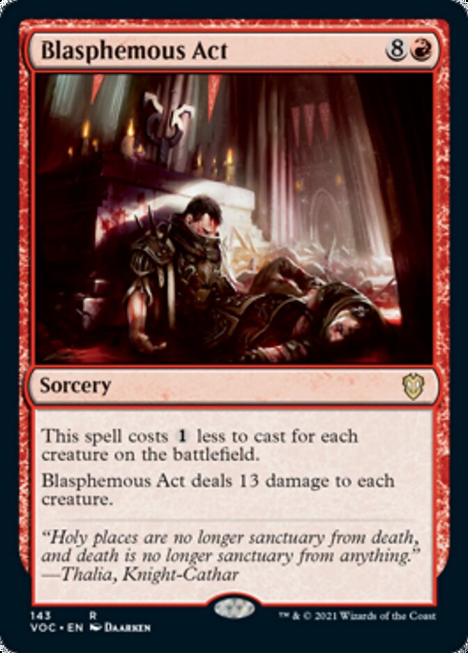 Blasphemous Act [Innistrad: Crimson Vow Commander] | Pegasus Games WI