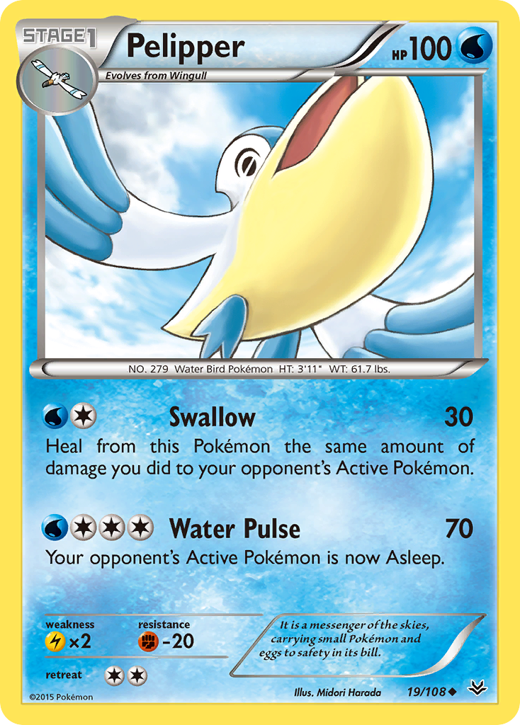 Pelipper (19/108) [XY: Roaring Skies] | Pegasus Games WI