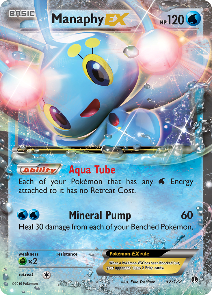 Manaphy EX (32/122) [XY: BREAKpoint] | Pegasus Games WI