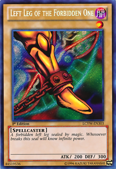 Left Leg of the Forbidden One [LCYW-EN303] Secret Rare | Pegasus Games WI