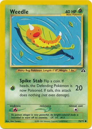 Weedle (70/75) [Neo Discovery Unlimited] | Pegasus Games WI