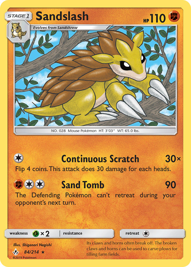 Sandslash (84/214) [Sun & Moon: Unbroken Bonds] | Pegasus Games WI