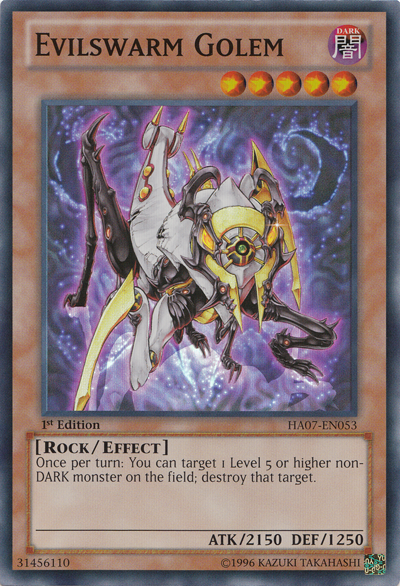 Evilswarm Golem [HA07-EN053] Super Rare | Pegasus Games WI