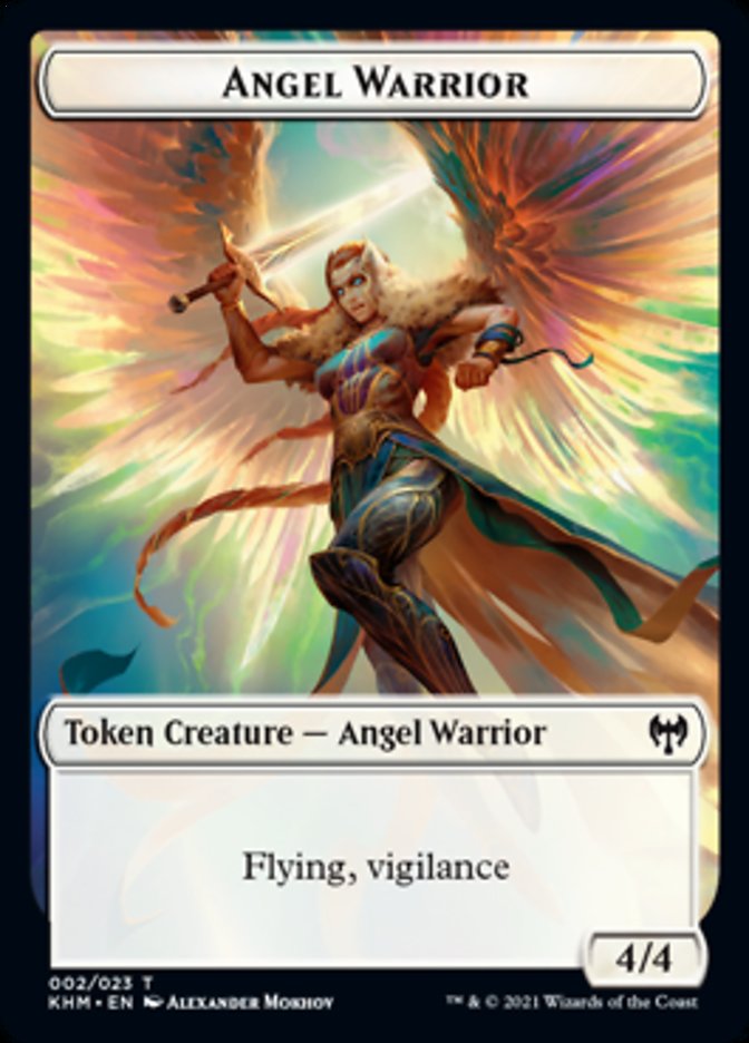 Angel Warrior Token [Kaldheim Tokens] | Pegasus Games WI