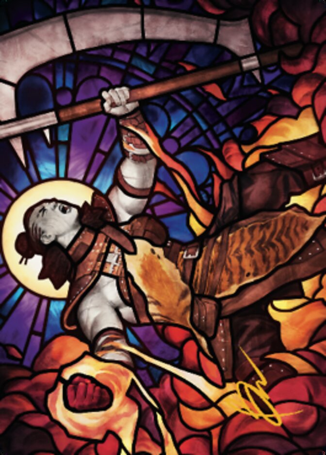 Garna, Bloodfist of Keld Art Card (Gold-Stamped Signature) [Dominaria United Art Series] | Pegasus Games WI