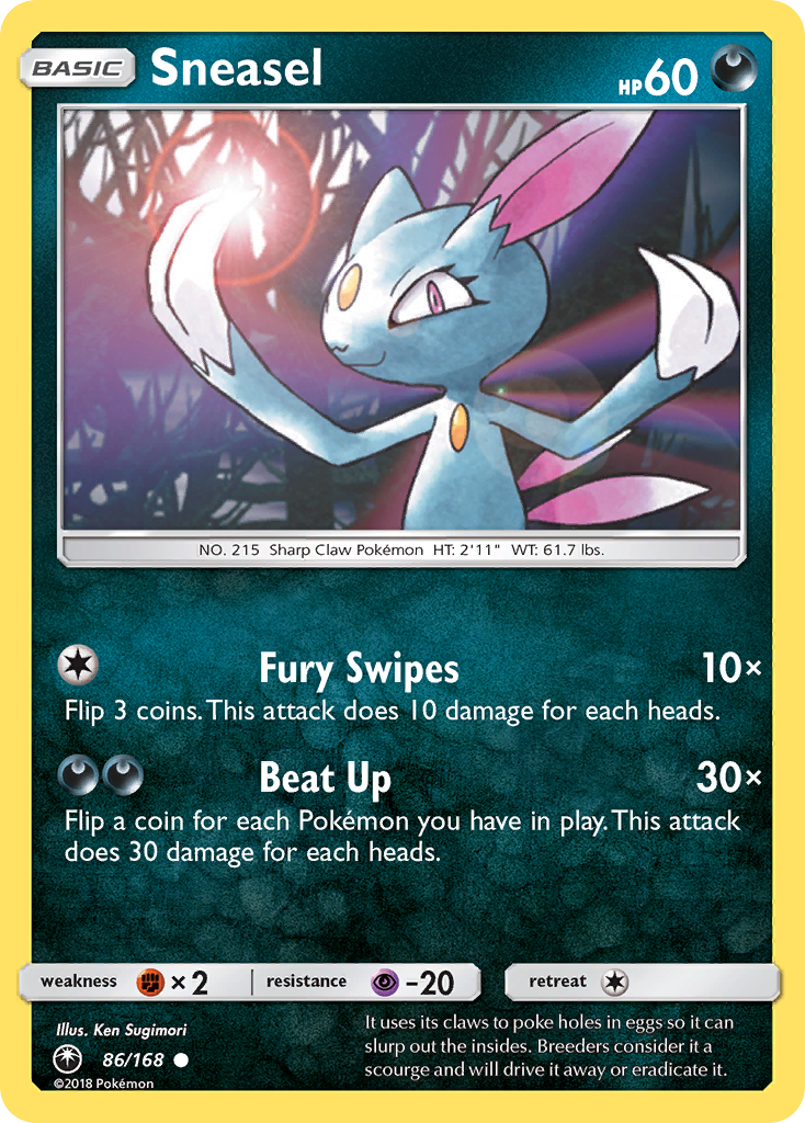 Sneasel (86/168) [Sun & Moon: Celestial Storm] | Pegasus Games WI