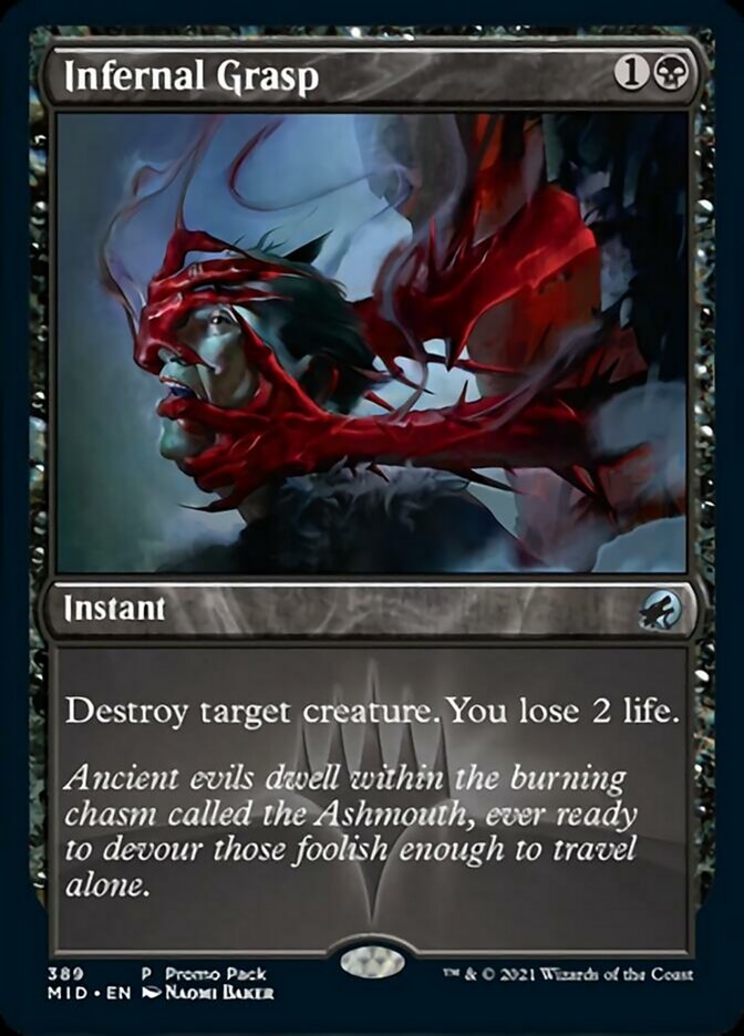 Infernal Grasp (Promo Pack) [Innistrad: Midnight Hunt Promos] | Pegasus Games WI