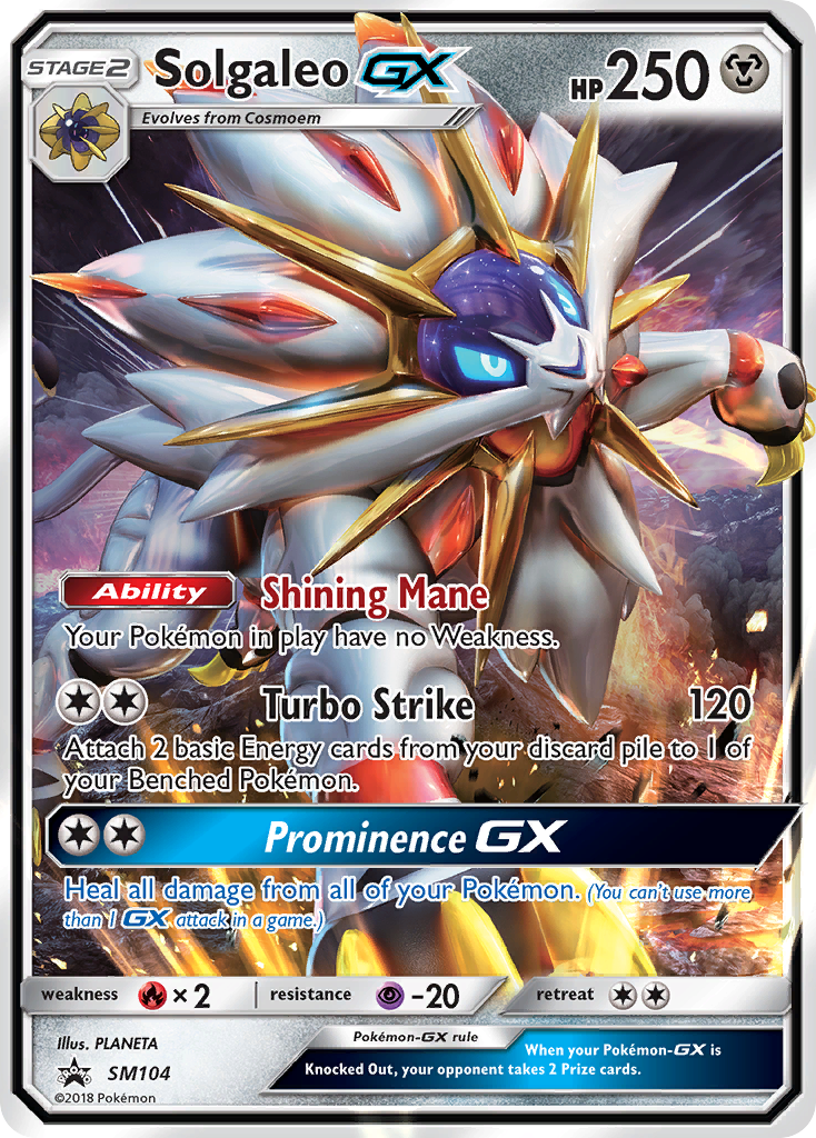 Solgaleo GX (SM104) [Sun & Moon: Black Star Promos] | Pegasus Games WI