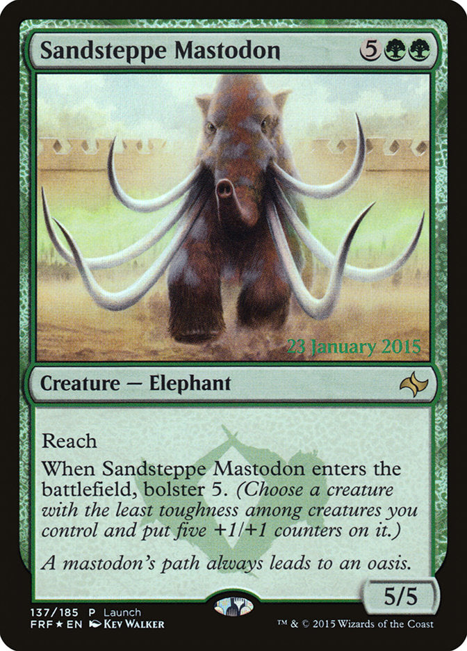 Sandsteppe Mastodon (Launch) [Fate Reforged Prerelease Promos] | Pegasus Games WI