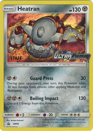 Heatran (SM96) (Staff Prerelease Promo) [Sun & Moon: Black Star Promos] | Pegasus Games WI