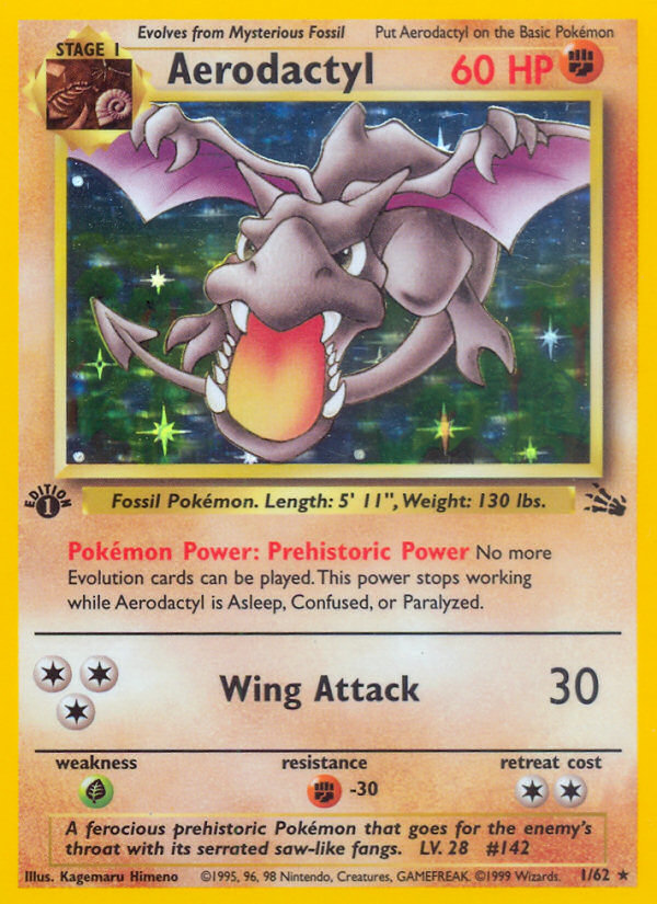 Aerodactyl (1/62) [Fossil 1st Edition] | Pegasus Games WI