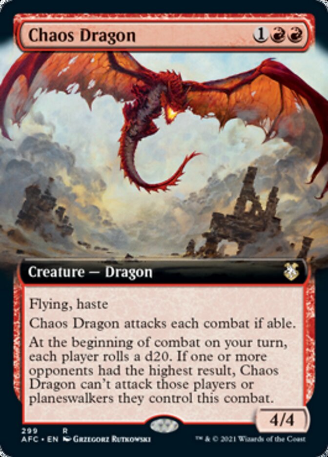 Chaos Dragon (Extended Art) [Dungeons & Dragons: Adventures in the Forgotten Realms Commander] | Pegasus Games WI