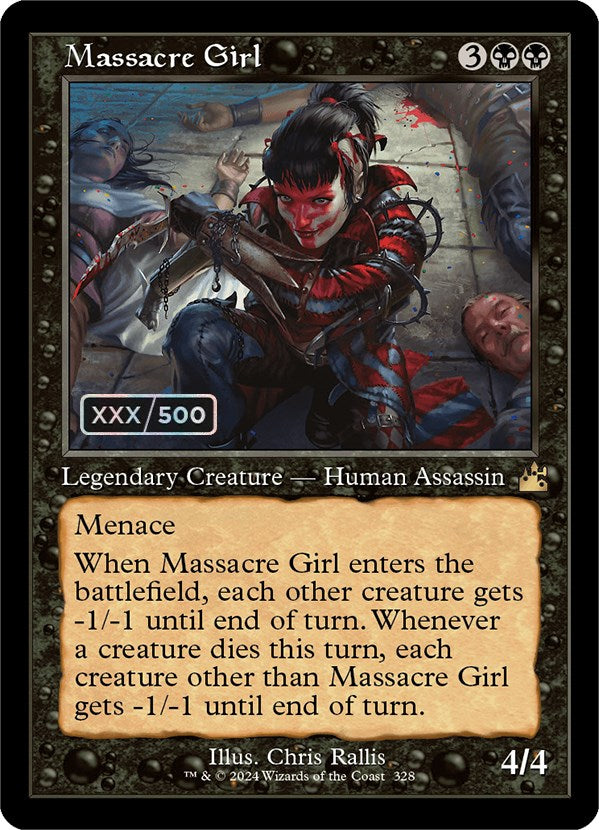 Massacre Girl (Retro) (Serialized) [Ravnica Remastered] | Pegasus Games WI