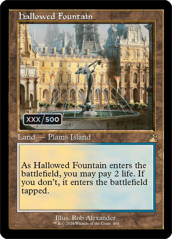 Hallowed Fountain (Retro) (Serialized) [Ravnica Remastered] | Pegasus Games WI