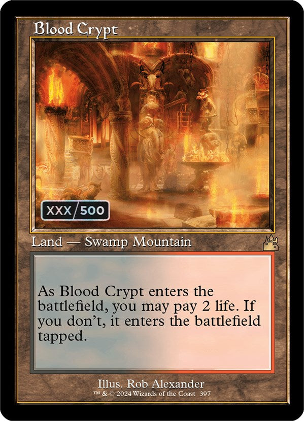 Blood Crypt (Retro) (Serialized) [Ravnica Remastered] | Pegasus Games WI