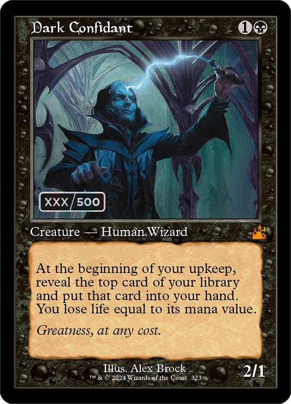 Dark Confidant (Retro) (Serialized) [Ravnica Remastered] | Pegasus Games WI