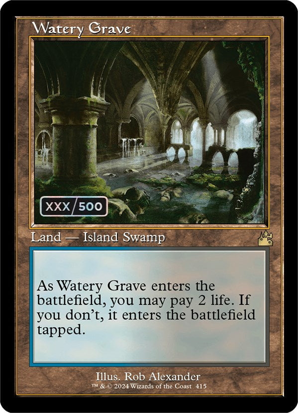 Watery Grave (Retro) (Serialized) [Ravnica Remastered] | Pegasus Games WI