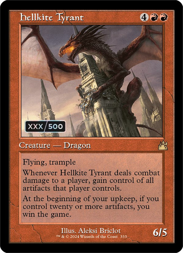 Hellkite Tyrant (Retro) (Serialized) [Ravnica Remastered] | Pegasus Games WI