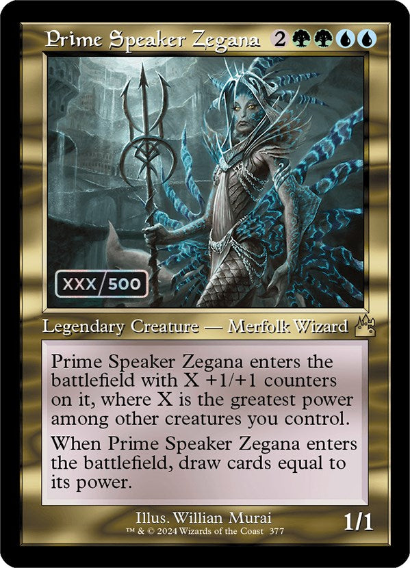 Prime Speaker Zegana (Retro) (Serialized) [Ravnica Remastered] | Pegasus Games WI