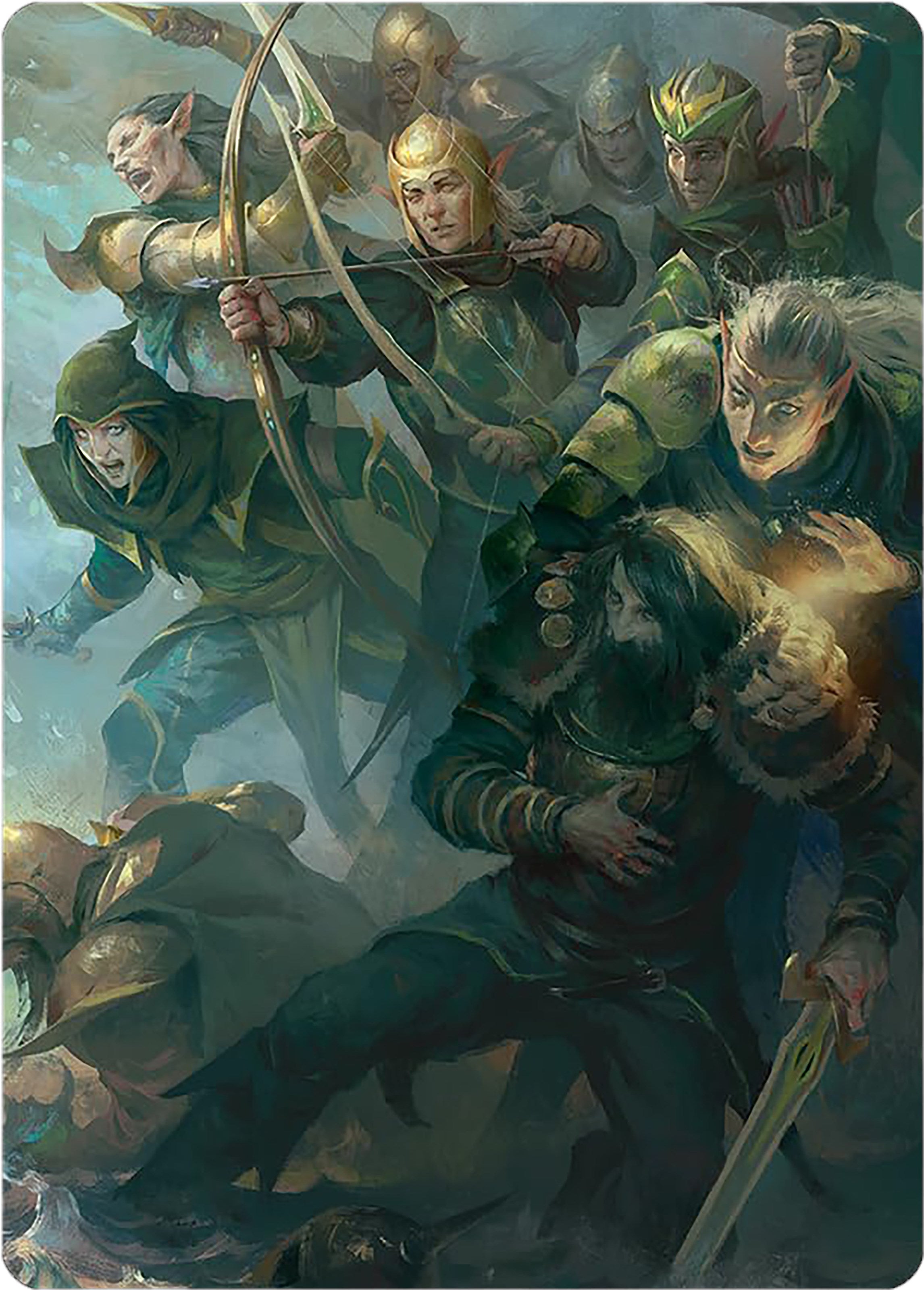 Galadhrim Brigade Art Card [The Lord of the Rings: Tales of Middle-earth Art Series] | Pegasus Games WI