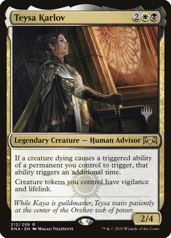 Teysa Karlov (Promo Pack) [Ravnica Allegiance Promos] | Pegasus Games WI