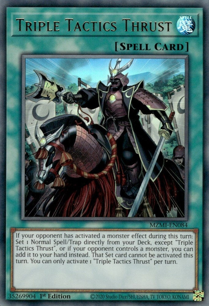 Triple Tactics Thrust [MZMI-EN084] Ultra Rare | Pegasus Games WI