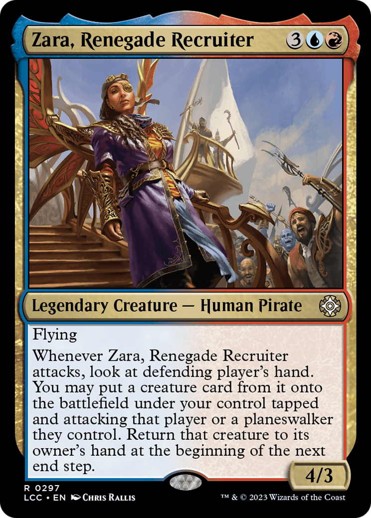 Zara, Renegade Recruiter [The Lost Caverns of Ixalan Commander] | Pegasus Games WI