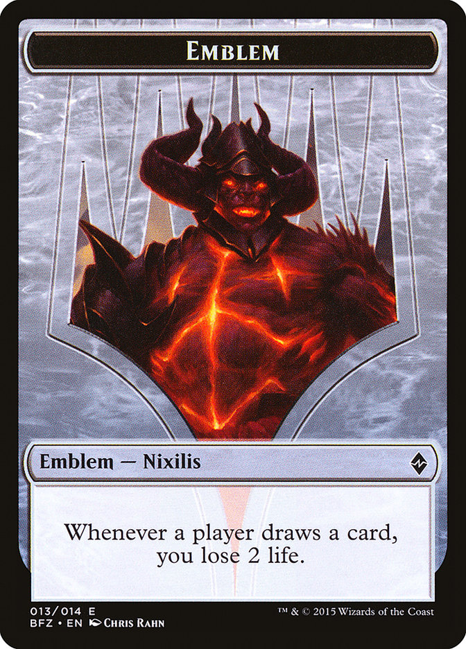 Ob Nixilis Reignited Emblem [Battle for Zendikar Tokens] | Pegasus Games WI