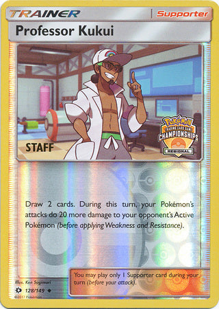 Professor Kukui (128/149) (Regional Championship Promo Staff) [Sun & Moon: Base Set] | Pegasus Games WI