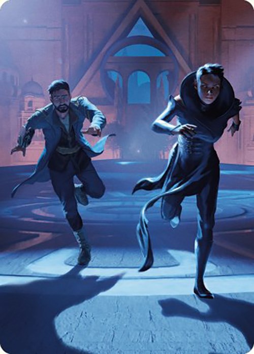 Unauthorized Exit Art Card [Murders at Karlov Manor Art Series] | Pegasus Games WI