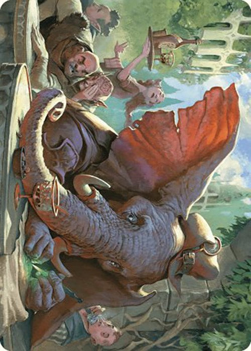 Loxodon Eavesdropper Art Card [Murders at Karlov Manor Art Series] | Pegasus Games WI