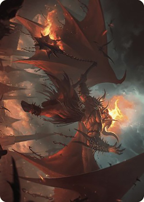Rakdos, Patron of Chaos Art Card (22/49) [Murders at Karlov Manor Art Series] | Pegasus Games WI