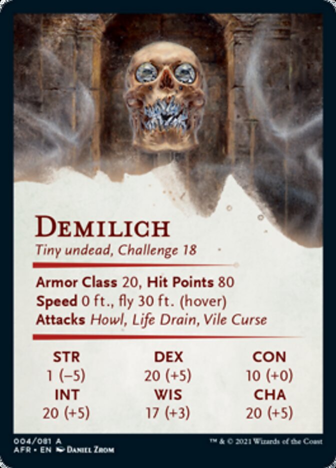 Demilich Art Card [Dungeons & Dragons: Adventures in the Forgotten Realms Art Series] | Pegasus Games WI