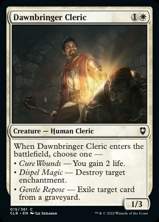 Dawnbringer Cleric [Commander Legends: Battle for Baldur's Gate] | Pegasus Games WI