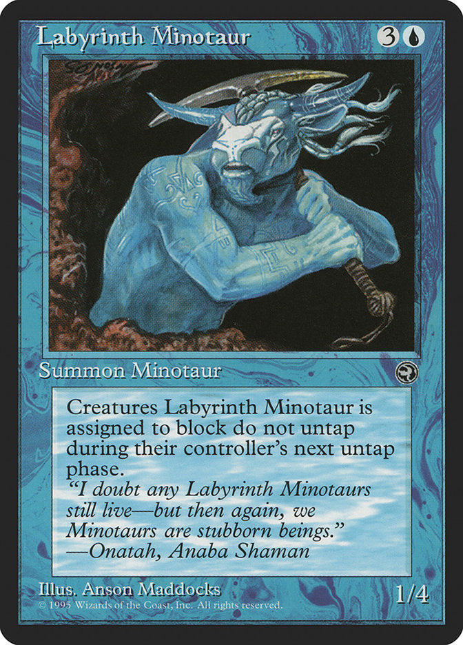 Labyrinth Minotaur (Onatah Flavor Text) [Homelands] | Pegasus Games WI