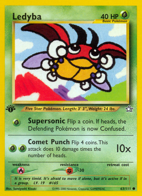 Ledyba (63/111) [Neo Genesis 1st Edition] | Pegasus Games WI