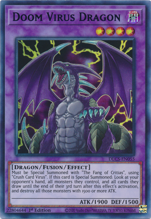 Doom Virus Dragon (Purple) [DLCS-EN055] Ultra Rare | Pegasus Games WI