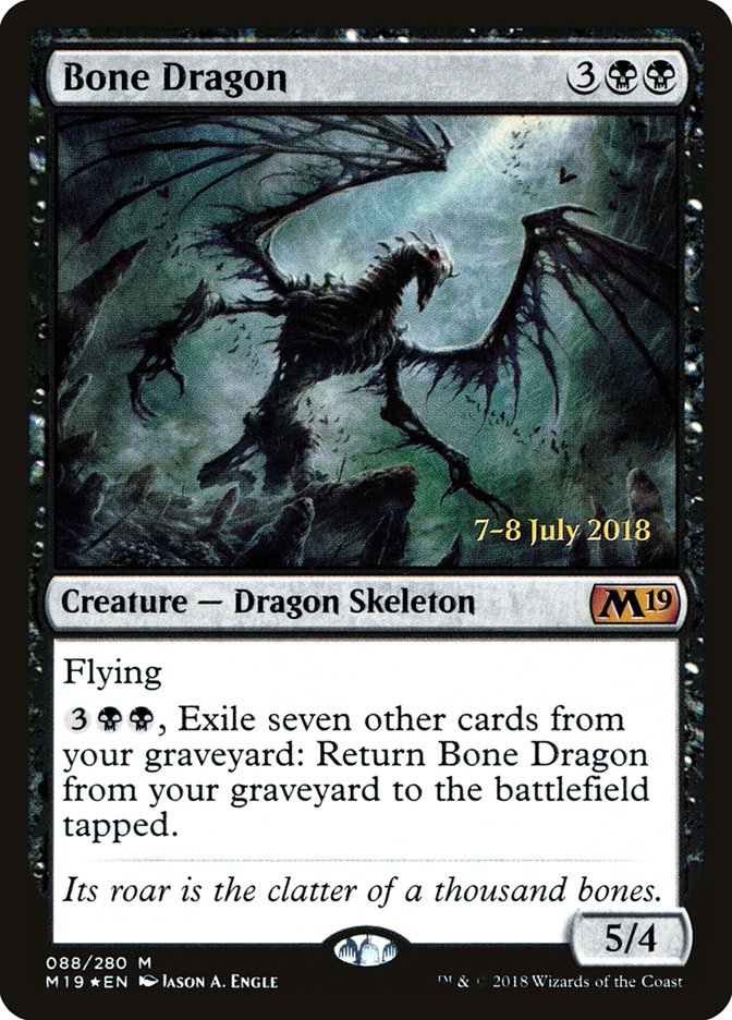 Bone Dragon [Core Set 2019 Prerelease Promos] | Pegasus Games WI