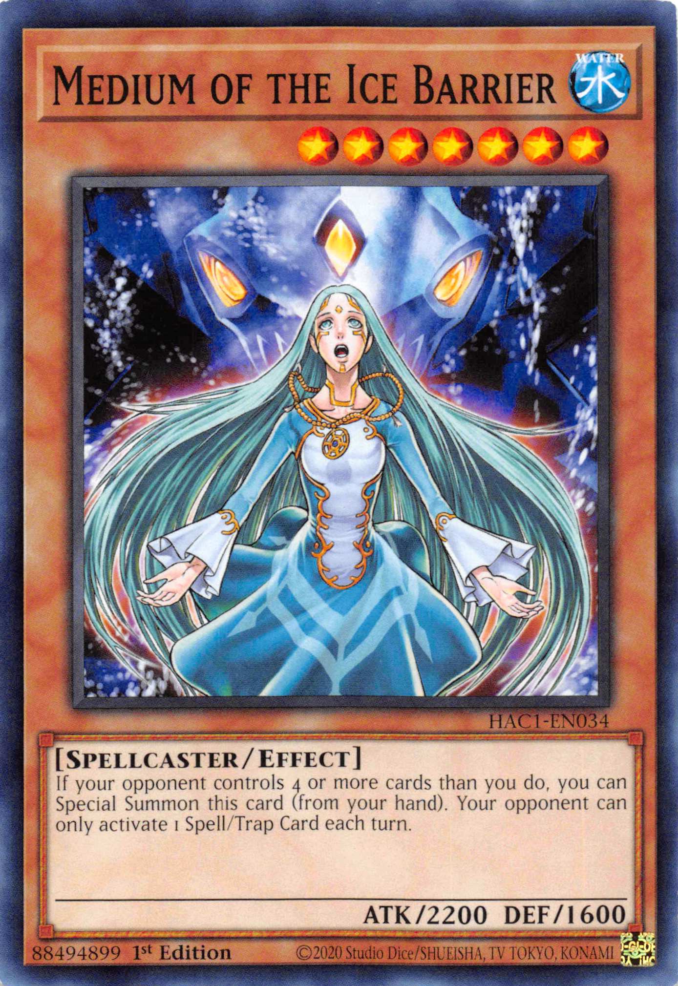 Medium of the Ice Barrier (Duel Terminal) [HAC1-EN034] Parallel Rare | Pegasus Games WI