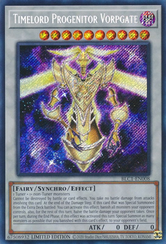 Timelord Progenitor Vorpgate [BLC1-EN008] Secret Rare | Pegasus Games WI