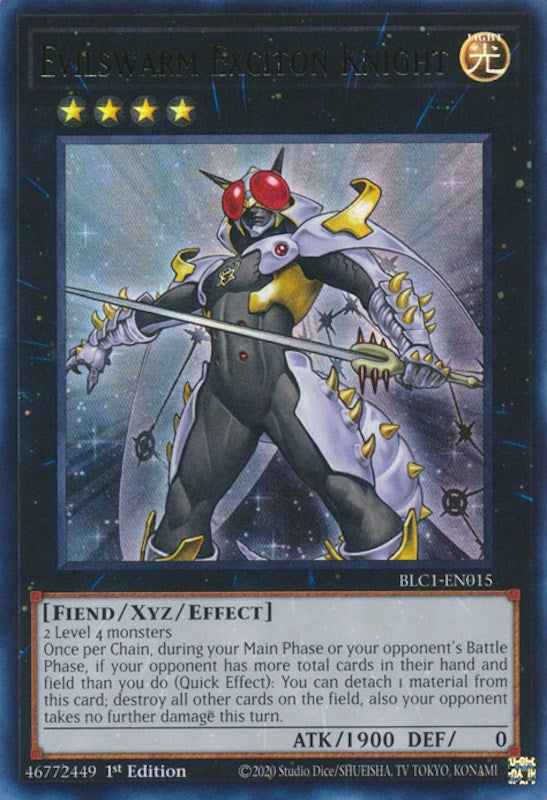 Evilswarm Exciton Knight [BLC1-EN015] Ultra Rare | Pegasus Games WI