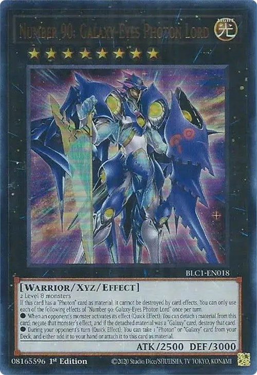 Number 90: Galaxy-Eyes Photon Lord [BLC1-EN018] Ultra Rare | Pegasus Games WI