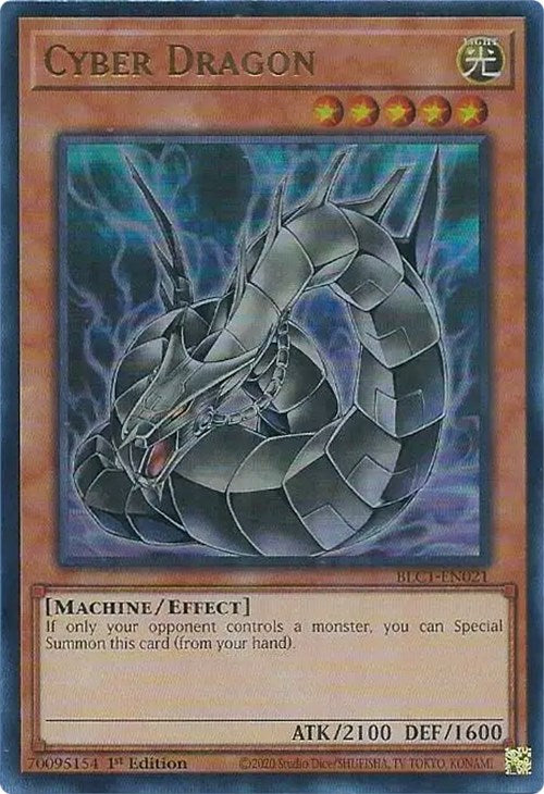 Cyber Dragon (Alternate Art) [BLC1-EN021] Ultra Rare | Pegasus Games WI