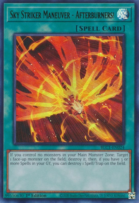 Sky Striker Maneuver - Afterburners! [BLC1-EN024] Ultra Rare | Pegasus Games WI