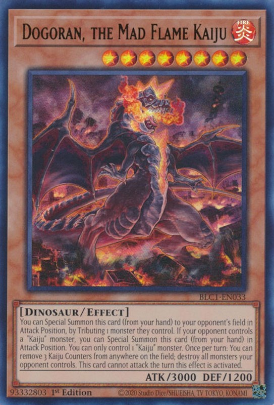 Dogoran, the Mad Flame Kaiju [BLC1-EN033] Ultra Rare | Pegasus Games WI