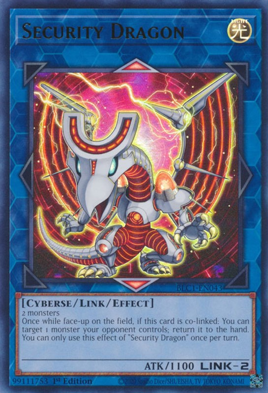 Security Dragon [BLC1-EN043] Ultra Rare | Pegasus Games WI