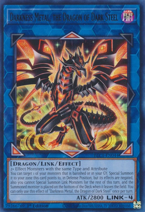 Darkness Metal, the Dragon of Dark Steel [BLC1-EN044] Ultra Rare | Pegasus Games WI