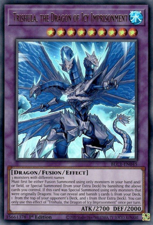 Trishula, the Dragon of Icy Imprisonment [BLC1-EN045] Ultra Rare | Pegasus Games WI