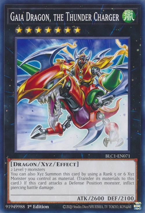 Gaia Dragon, the Thunder Charger [BLC1-EN071] Common | Pegasus Games WI