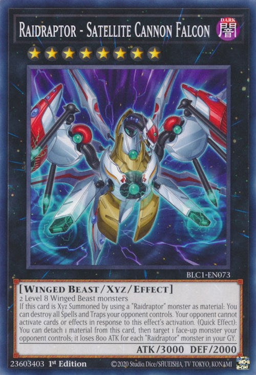 Raidraptor - Satellite Cannon Falcon [BLC1-EN073] Common | Pegasus Games WI